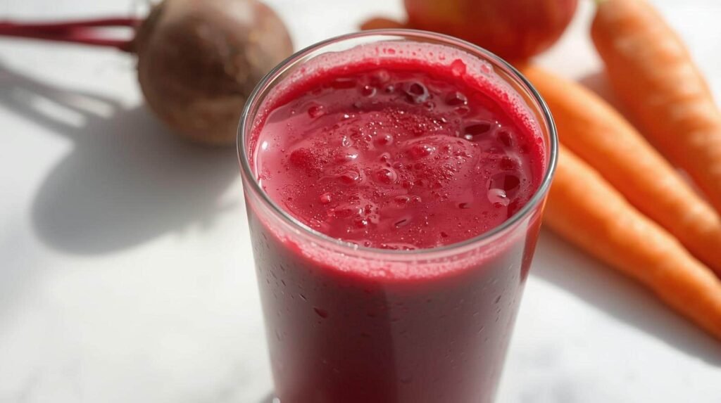 Jus détox betterave carotte pomme