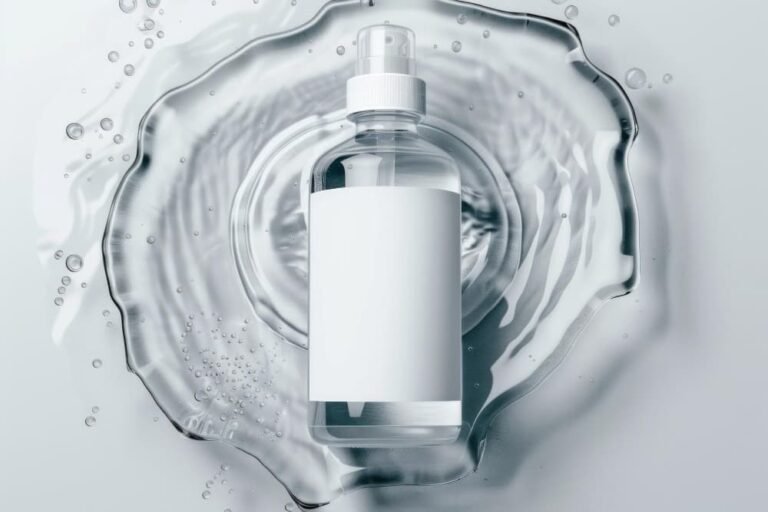 Modèle de bouteille eau de nettoyage