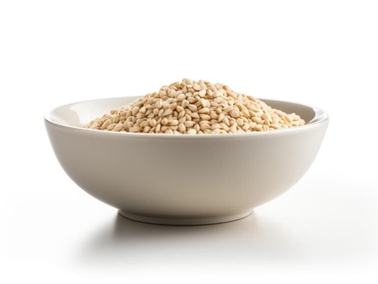 Un bol de graines de sésame