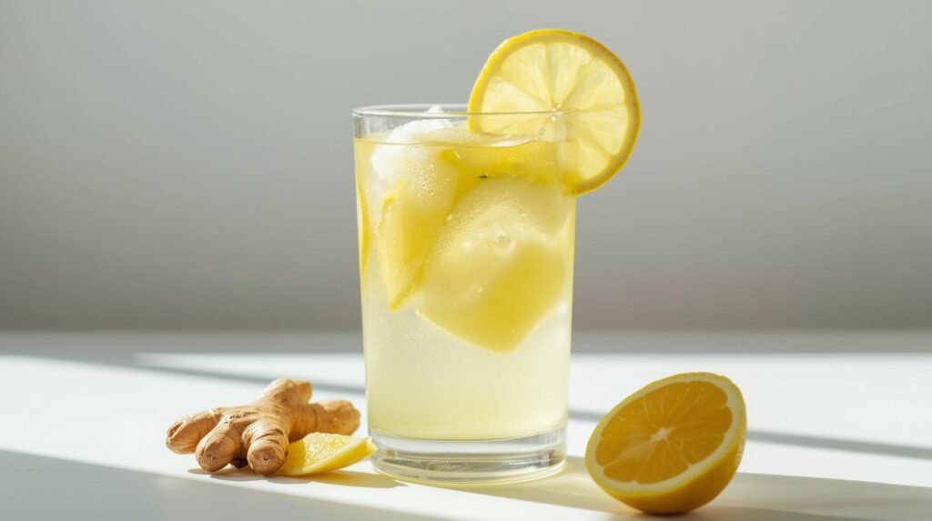Boisson detox maison Eau detox citron gingembre