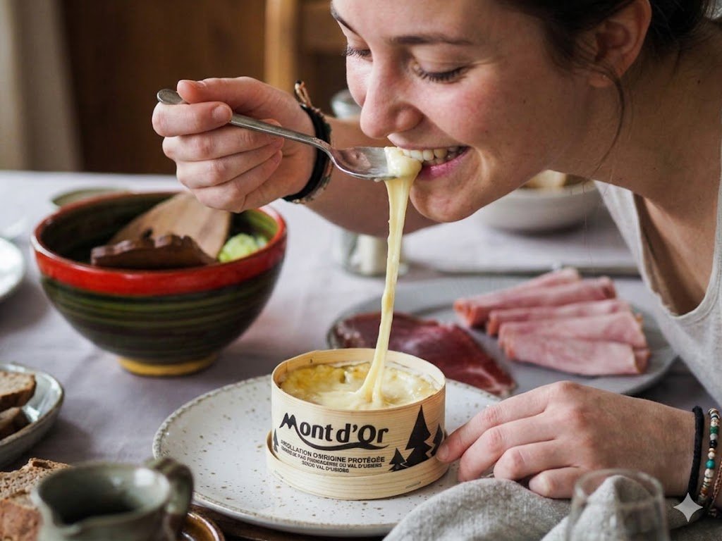 Femme qui mange mont dor