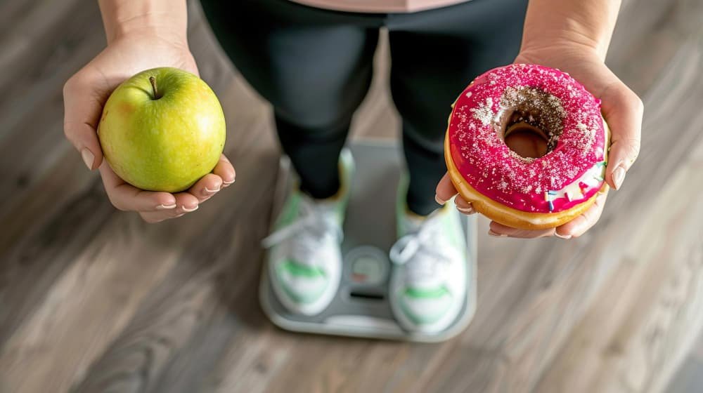 Un choix sain ou malsain Une décision sur la balance